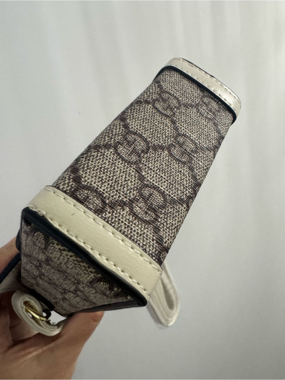 Mini Bag White Beige Monogram Crossbody Bag - Picture 2 of 8